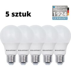 Blaupunkt Zestaw 5 sztuk - Blaupunkt Żarówki LED E27 8,5W barwa ciepła 11868835 5907622671449