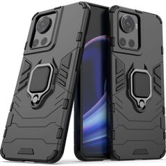 Hurtel Ring Armor pancerne hybrydowe etui pokrowiec + magnetyczny uchwyt OnePlus Ace czarny 11872968 9145576257067