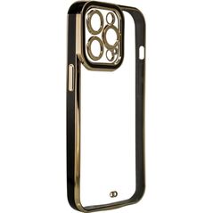 Hurtel Fashion Case etui do Samsung Galaxy A12 5G żelowy pokrowiec ze złotą ramką czarny 11873579 9145576252284