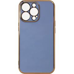 Hurtel Lighting Color Case Etui Iphone 12 Pro Max Żelowy Ze Złotą Ramką Niebieski 11888457 9145576252710