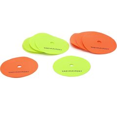 YakimaSport Znaczniki pola płaskie (maty znakujące) - zestaw 12 szt. żółto-pomarańczowe 11928590 5903137554413