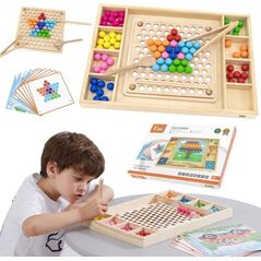 Viga Toys VIGA Drewniana Gra Kulki Złap i Dopasuj Układanka 11963672 6971608445743
