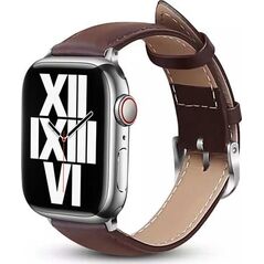 Crong Crong Noble Band - Pasek z naturalnej skóry do Apple Watch 38/40/41 mm (Espresso) 12015744 5904310702065