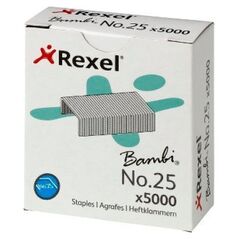 Rexel Zszywki Rexel no.25 opak do zszyw Bambi 12017224 5010255050250