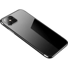 Hurtel Clear Color case żelowy pokrowiec etui z metaliczną ramką Xiaomi Redmi Note 11 Pro+ 5G / 11 Pro 5G / 11 Pro czarny 12294330 9145576264447