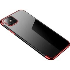 Hurtel Clear Color case żelowy pokrowiec etui z metaliczną ramką Samsung Galaxy A13 5G czerwony 12294846 9145576264607