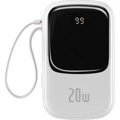 Powerbank Baseus Qpow Digital Display Lightning 20000mAh Biały 12511459 6932172620660