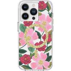 Rifle Paper Clear MagSafe - Etui iPhone 14 Pro zdobione złotem (Rose Garden) 12518630 840171719673