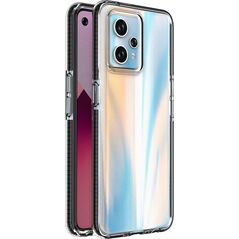 Hurtel Spring Case etui Realme 9 Pro+ / Realme 9 silikonowy pokrowiec z ramką czarne 12522705 9145576265130