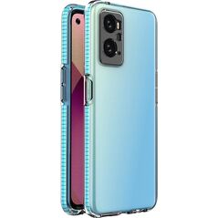 Hurtel Spring Case etui Realme 9i, Oppo A36 / A76 / A96 silikonowy pokrowiec z ramką jasnoniebieskie 12522724 9145576265215