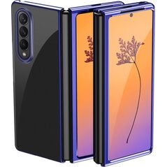 Hurtel Plating Case etui Samsung Galaxy Z Fold 4 pokrowiec z metaliczną ramką niebieskie 12523017 9145576266953