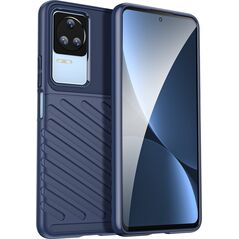 Hurtel Thunder Case etui Xiaomi Poco F4 5G silikonowy pancerny pokrowiec niebieskie 12523050 9145576267738