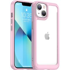 Hurtel Outer Space Case etui iPhone 14 Plus sztywny pokrowiec z żelową ramką różowy 12523467 5907769311215