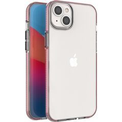 Hurtel Spring Case etui iPhone 14 Plus silikonowy pokrowiec z ramką jasnoróżowe 12523693 9145576265352