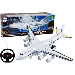 Samolot zdalnie sterowany LeanToys Samolot Pasażerski R/C Zdalnie Sterowany + Pilot Akumulator Kabel USB 12523751 5904665998151