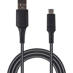 Kabel USB 2GO 2GO USB Ladekabel "Xtreme"-schwarz-100cm für USB Type C 3.1 12536712 4010425958226
