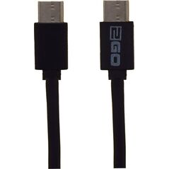 Kabel USB 2GO USB-C - USB-C 1 m Czarny (795849) 12547067 4010425958493