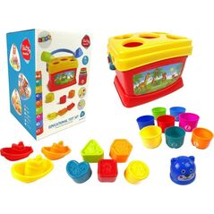 LeanToys Edukacyjne Wiaderko Kubeczki Piramidka Łódki Sorter Do Kąpieli 12551067 5904665999806