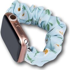 Hurtel Materiałowa opaska do Watch 7 / 6 / 5 / 4 / 3 / 2 / SE (41 / 40 / 38mm) pasek bransoleta bransoletka na gumce niebieski 12666969 9145576255278