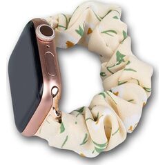 Hurtel Materiałowa opaska do Watch 7 / 6 / 5 / 4 / 3 / 2 / SE (45 / 44 / 42mm) pasek bransoleta bransoletka na gumce żółty 12666973 9145576255322