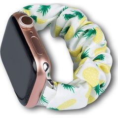 Hurtel Materiałowa opaska do Watch 7 / 6 / 5 / 4 / 3 / 2 / SE (45 / 44 / 42mm) pasek bransoleta bransoletka na gumce ananas 12666976 9145576255377