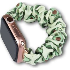 Hurtel Materiałowa opaska do Watch 7 / 6 / 5 / 4 / 3 / 2 / SE (45 / 44 / 42mm) pasek bransoleta bransoletka na gumce awokado 12666978 9145576255353