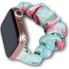 Hurtel Materiałowa opaska do Watch 7 / 6 / 5 / 4 / 3 / 2 / SE (45 / 44 / 42mm) pasek bransoleta bransoletka na gumce arbuz 12668118 9145576255360