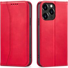 Hurtel Magnet Fancy Case etui iPhone 14 Pro Max pokrowiec z klapką portfel podstawka czerwone 12718368 9145576263839