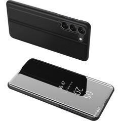 Hurtel Clear View Case etui do Samsung Galaxy S23 pokrowiec z klapką czarne 12741084 9145576270295