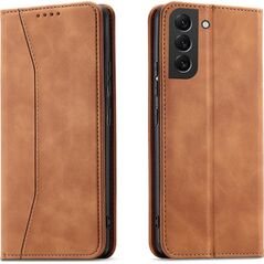 Hurtel Magnet Fancy Case etui Samsung Galaxy S23+ pokrowiec z klapką portfel podstawka brązowe 12741418 9145576271506