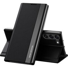 Hurtel Sleep Case Pro etui do Samsung Galaxy S23+ z klapką podstawka czarne 12741587 9145576269817