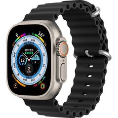 DUXDUCIS Pasek Dux Ducis Strap Apple Watch 4/5/6/7/8/SE 44/45mm czarny (OceanWave Version) 12752664 6934913033920