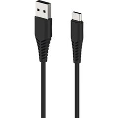 Kabel USB 2GO 2GO USB Ladekabel - schwarz - 100cm für USB Type-C 12773637 4010425972819