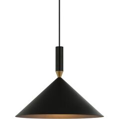 Lampa wisząca Italux Wisząca lampa Drello PND-541101-BK Italux do gabinetu metalowa czarna 12783913 5902854533381