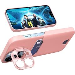 Hurtel Leather Stand Case etui Samsung Galaxy S23 pokrowiec portfel na kartę z podstawką różowe 12814661 9145576274903