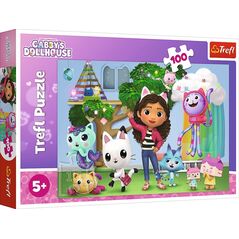 Trefl PUZZLE 100EL TREFL KOCI DOMEK GABI PUD 12857274 5900511164640