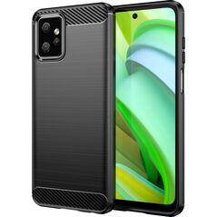 Hurtel Carbon Case etui do Motorola Moto G Power 2023 elastyczny silikonowy karbonowy pokrowiec czarne 12894963 9145576275559
