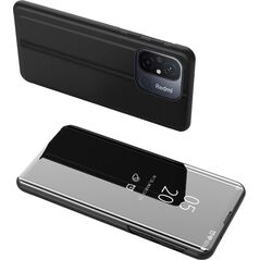 Hurtel Clear View Case etui do Xiaomi Redmi 11A / Poco C55 / Redmi 12C pokrowiec z klapką czarne 12894995 9145576275986