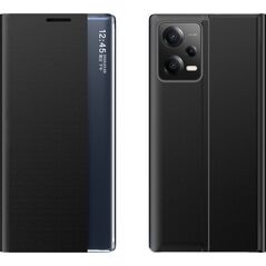 Hurtel New Sleep Case etui do Xiaomi Redmi Note 12 5G / Poco X5 5G pokrowiec z klapką podstawka czarne 12895011 9145576275870