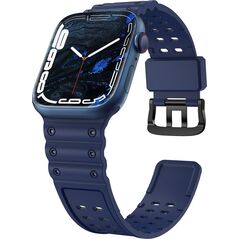 Hurtel Strap Triple Protection pasek Apple Watch SE, 8, 7, 6, 5, 4, 3, 2, 1 (41, 40, 38 mm) opaska bransoleta granatowy 12898164 9145576276129