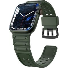 Hurtel Strap Triple Protection pasek Apple Watch SE, 8, 7, 6, 5, 4, 3, 2, 1 (41, 40, 38 mm) opaska bransoleta zielony 12898166 9145576276136