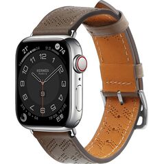 Hurtel Strap Leather skórzany pasek Apple Watch SE, 8, 7, 6, 5, 4, 3, 2, 1 (41, 40, 38 mm) opaska bransoleta ciemnobrązowy 12898178 9145576276266