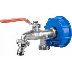 Bradas Zestaw - IBC nakrętka S60x6, kran z wyjściami na 2 x GZ 3/4` + 2 nyple IBCS60-KK0512 BRADAS 12933030 5907544444879