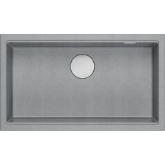 Zlewozmywak GraniteQ LOGAN 110 GraniteQ zlewozmywak silver stone 76x44x23,5 cm 1-komorowy wpuszczany z syfonem manualnym stal szlachetna 12945707 5905505500060