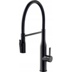 Bateria kuchenna Andy ANDY stalowa bateria kuchenna z ruchomą wylewką, pure carbon / wąż czarny 12945897 5904310995306