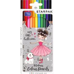 Starpak Kredki ołówkowe szkolne Starpak 12 szt balerina 12994104 5904335837841