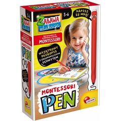 Lisciani Zestaw Montessori Długopis z 32 tabliczkami 12994514 8008324101313