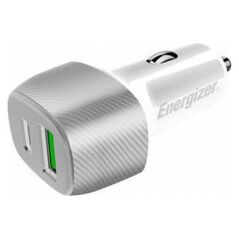 Ładowarka Energizer Energizer Ultimate - Ładowarka samochodowa USB-C & USB-A 38W PD + QC3.0 (Biały / Srebrny) 12996266 3492548233281