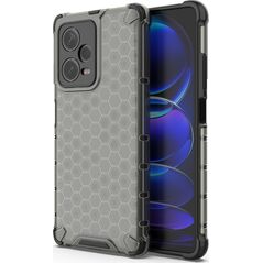 Hurtel Honeycomb etui do Xiaomi Redmi Note 12 Pro+ pancerny hybrydowy pokrowiec czarne 13002039 9145576277737