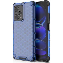 Hurtel Honeycomb etui do Xiaomi Redmi Note 12 Pro+ pancerny hybrydowy pokrowiec niebieskie 13002042 9145576277744